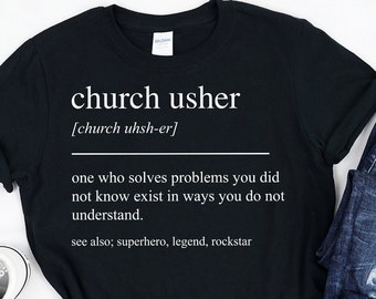 Regalo per uscieri di chiesa, camicia per uscieri di chiesa, maglietta per uscieri di chiesa, regali per uscieri di chiesa, regalo di pensionamento per uscieri di chiesa, magliette per uscieri di chiesa