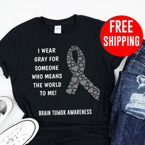 Brain Tumor / Shirt / Tank Top / Hoodie / Kids / Brain Tumor Survivor / Brain Tumor Gift / Brain Tumor Shirt / Tumor Awareness