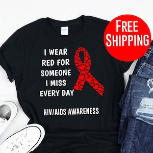 Hiv / Shirt / Tank Top / Hoodie / Hiv Aids Awareness / Hiv Awareness ...