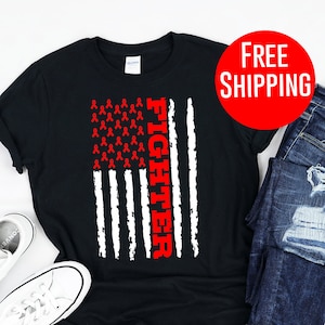 Stroke Shirt - Fighter Red Ribbon Flag