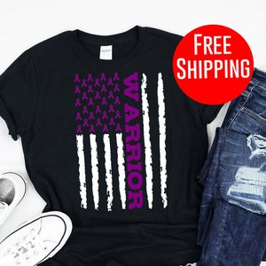 Lupus Shirt - Warrior Purple Ribbon Flag