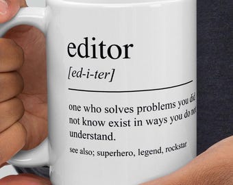 Personalized Editor Gift, Funny Editor Mug, Gift For  Editor, Editor Graduation Gift, Editor Graduate, Editor Graduation Gift Ideas