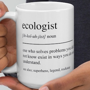 Regalo per ecologista, Tazza per ecologista, Regalo per ecologista, Regalo personalizzato per ecologista, Tazza da caffè per ecologista, Regalo di pensionamento per ecologista