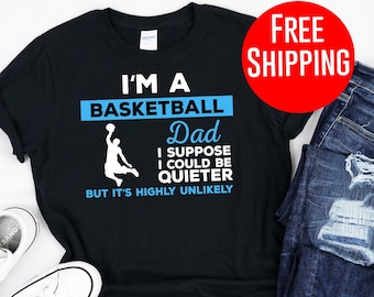 Basketbal papa shirt-Ik ben een basketbal vader