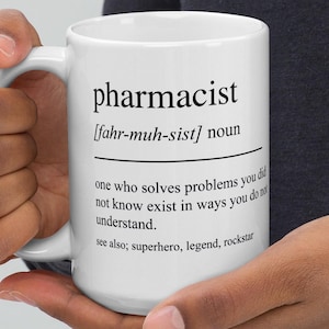 Regalo personalizado para farmacéutico, taza divertida para farmacéutico, regalo de graduación de farmacia, graduado de farmacia, ideas de regalos de graduación para farmacéuticos