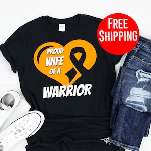 Leukemia / Leukemia Shirt / Leukemia Survivor / Leukemia Tshirt / Leukemia Gift / Leukemia Awareness / Leukemia Cancer / Proud Wife Warrior