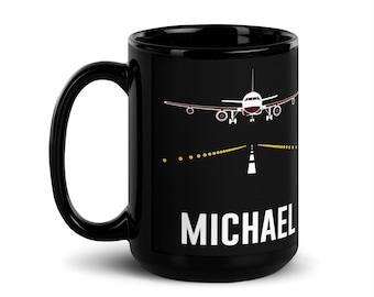 Airplane Mug, Pilot Mug, Pilot Gifts, Airplane Gift, Aviation Mug, Aviation Gift, Graduation Gift, Retirement Gift, Birthday Gift
