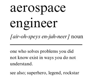 Aerospace Engineer Svg, Aerospace Engineer Png, Funny Aerospace Engineer Definition, Aerospace Engineer Tshirt Design, Instant Download