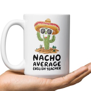 English Teacher Gift, English Teacher Mug, Gifts For English Teacher, English Teacher Retirement Gift, Coffee Cup, Thank You Gift