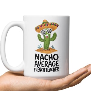 French Teacher Gift, French Teacher Mug, Gifts For French Teacher, French Teacher Retirement Gift, Coffee Cup, French Teacher Thank You Gift