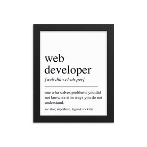 Prezent dla programisty stron internetowych, Sztuka ścienna dla programisty stron internetowych, Prezenty dla programisty stron internetowych, Dekoracja ścienna dla programisty stron internetowych, Dekoracja biura programisty stron internetowych