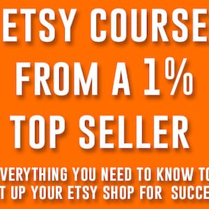 Etsy Course, How To Sell On Etsy, Selling On Etsy, Etsy Seo, Etsy Success Guide, Etsy Guide, Etsy Training, Etsy Help, Set Up An Etsy Shop