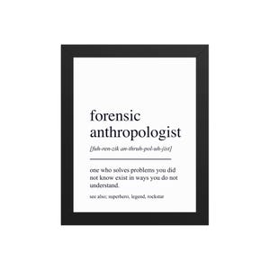 Forensic Anthropologist Gift, Forensic Anthropologist Wall Art, Gifts For Forensic Anthropologist, Forensic Anthropologist Wall Decor