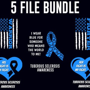 Tuberous Sclerosis Png Bundle, Tuberous Sclerosis Awareness, Tuberous Sclerosis Month, Blue Ribbon, Tuberous Sclerosis Warrior, Tsc Fighter