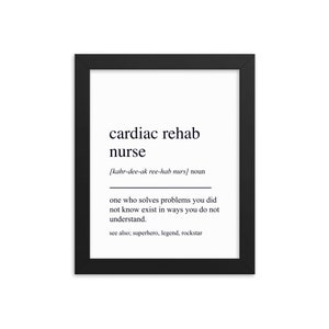 Cardiac Rehab Nurse Geschenk, Cardiac Rehab Nurse Wandkunst, Geschenke für Cardiac Rehab Nurse, Cardiac Rehab Nurse Wanddekor, Kunstdruck, Wanddekor