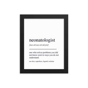 Presente para neonatologista, arte de parede para neonatologista, presentes para neonatologista, decoração de parede para neonatologista, impressão de arte para neonatologista, consultório de neonatologia
