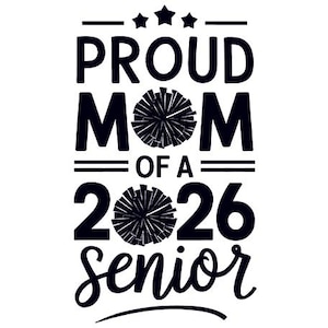 Senior Cheer Mom 2026 Png, Class of 2026 Cheerleader Png, Senior Cheer Png, Senior Mom Png, Cheer Mom Png, Senior 2026 Png, Senior Mom Png
