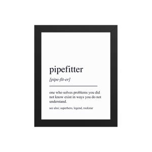 Pipefitter Gift, Pipefitter Wall Art, Gifts For Pipefitter, Pipefitter Wall Decor, Pipefitter Office Decor, Pipefitter Retirement Gift