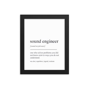 Ljudteknikerpresent, väggkonst för ljudtekniker, presenter till ljudtekniker, väggdekor för ljudtekniker, konsttryck för ljudtekniker