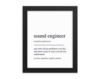 Sound Engineer Gift, Sound Engineer Wall Art, Gifts For Sound Engineer, Sound Engineer Wall Decor, Sound Engineer Art Print