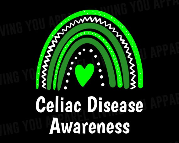 Celiac Disease Png Celiac Disease Awareness Green Ribbon - Etsy