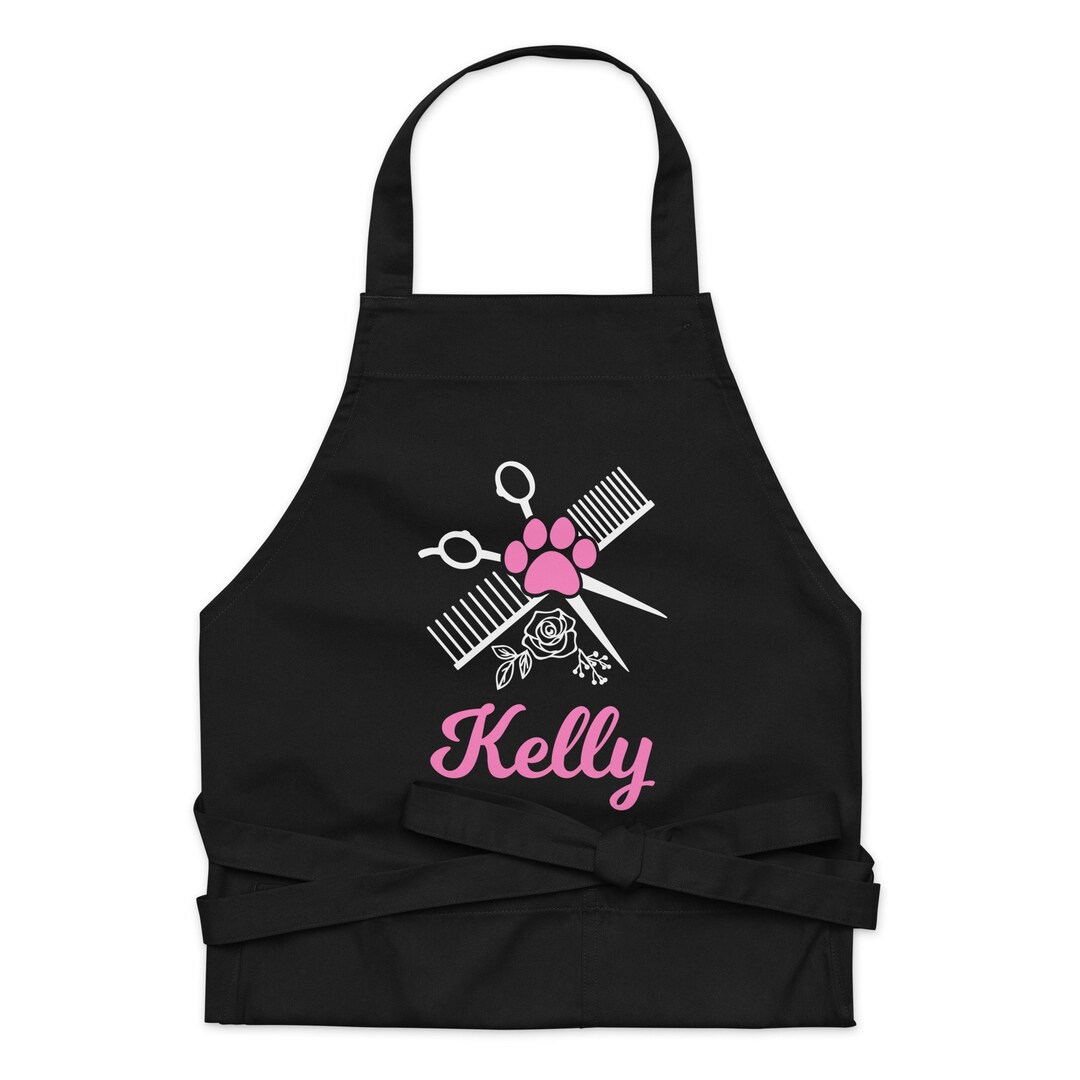 Personalized Dog Groomer Apron, Personalized Dog Groomer Smock, Personalized Dog Grooming Apron