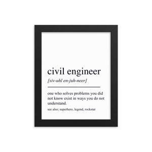 Bauingenieur-Geschenke, Bauingenieur-Wandkunst, Bauingenieur-Abschlussgeschenke, Bauingenieur-Geschenke, Bauingenieur-Abschluss