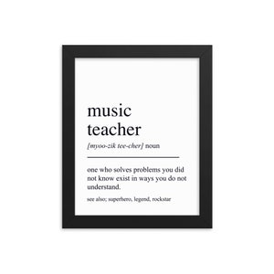 Cadeau professeur de musique, art mural professeur de musique, cadeaux pour professeur de musique, cadeau de retraite de professeur de musique, cadeau de remerciement pour professeur de musique