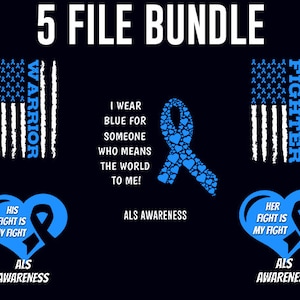 Als Png Bundle, Als Cut Files, Als Clip Art, ALS Awareness, ALS Digital Download, Als Blue Ribbon, Als Tshirt Designs, Instant Download