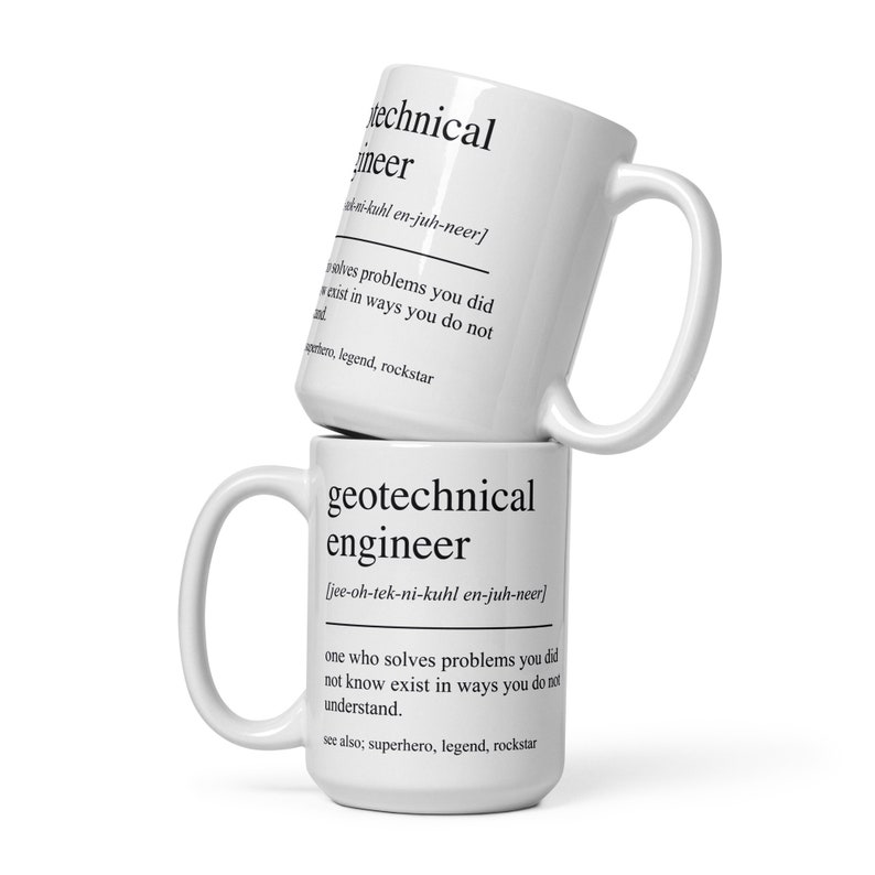 Geotechnical Engineer Gift, Geotechnical Engineer Mug, Gift for ...