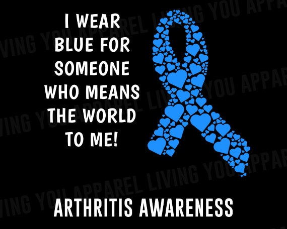 Arthritis Png Arthritis Awareness Arthritis Ribbon Blue | Etsy