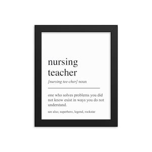 Pflegelehrer Geschenk, Pflegelehrer Wandkunst, Geschenke für Pflegelehrer, Krankenschwester Erzieher Ruhestand Geschenk, Pflegelehrer Wanddekoration