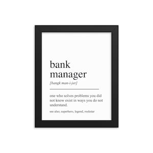 Cadeau de directeur de banque, oeuvre d'art murale de directeur de banque, cadeaux pour directeur de banque, cadeau de retraite de directeur de banque, décoration murale de bureau de directeur de banque