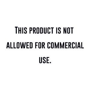 May include: Text on a white background that reads "THIS PRODUCT IS NOT ALLOWED FOR COMMERCIAL USE."