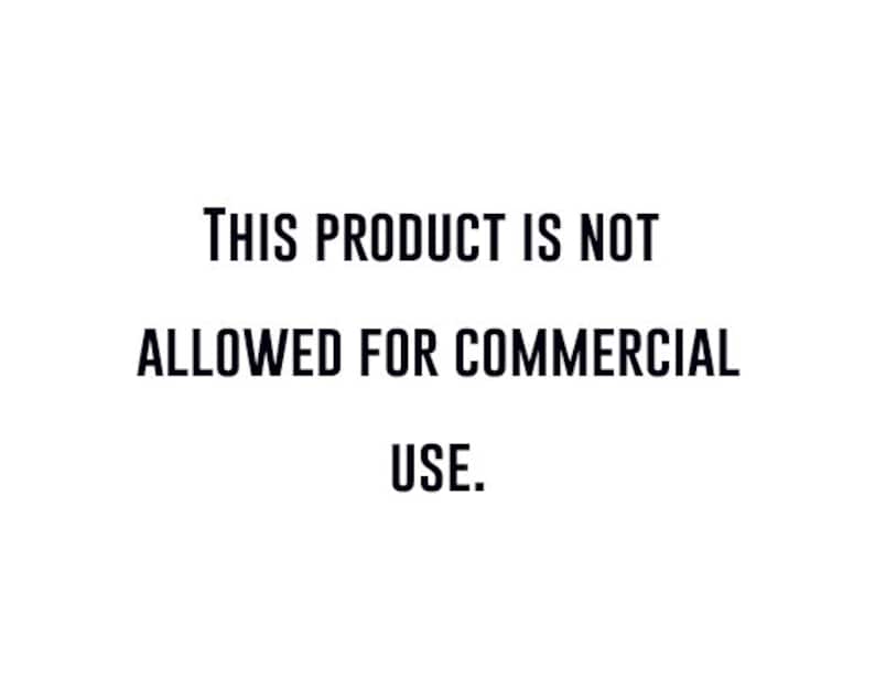 May include: Text on a white background that reads "THIS PRODUCT IS NOT ALLOWED FOR COMMERCIAL USE."