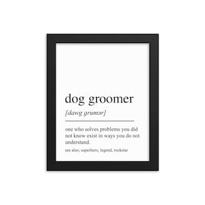 Cadeau toiletteur pour chien, art mural toiletteur pour chien, cadeaux pour toiletteur pour chien, cadeau de retraite pour toiletteur pour chien, décoration murale toiletteur pour chien, décoration de salon de toiletteur pour chien