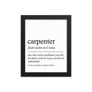 Presente de carpinteiro, arte de parede de carpinteiro, presentes para carpinteiro, decoração de escritório de carpinteiro, impressão de arte de carpinteiro, presente de formatura de carpinteiro