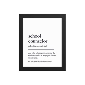 School Counselor Gift, School Counselor  Wall Art, Gifts For School Counselor, School Counselor Wall Decor, School Counselor Thank You Gift