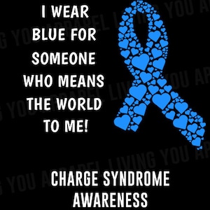 Charge Syndrome Png, Charge Syndrome Awareness, Blue Ribbon, Charge Syndrome Warrior, Charge Syndrome Fighter