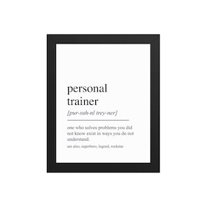Personal Trainer Wall Art – Motivational Fitness Printable, Gym Decor for Trainers, Workout Quote Digital Download, Personal Trainer Gift