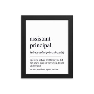 Presente assistente principal, arte de parede assistente principal, presente para assistente principal, presente de aposentadoria assistente principal, decoração de parede de escritório