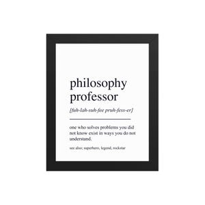 Philosophy Professor Gift, Philosophy Professor Wall Art, Gifts For Philosophy Professor, Retirement Gift, Thank You Gift, Appreciation Gift