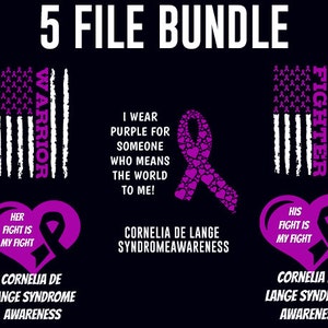 Cornelia de Lange Syndrom Png Bundle, Cornelia de Lange Syndrom Awareness, Cornelia de Lange Syndrom Monat, CdLS Png, CdLS Awareness