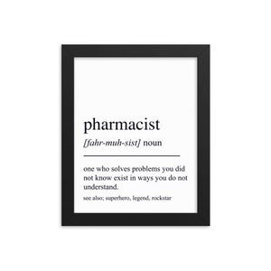 Pharmacist Gift, Pharmacist Wall Art, Gifts For Pharmacist, Pharmacist Retirement Gift, Pharmacist Wall Decor, Pharmacist Graduation Gift