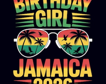 Jamaica feestvarken 2026 png – tropisch sublimatieontwerp voor reisshirts