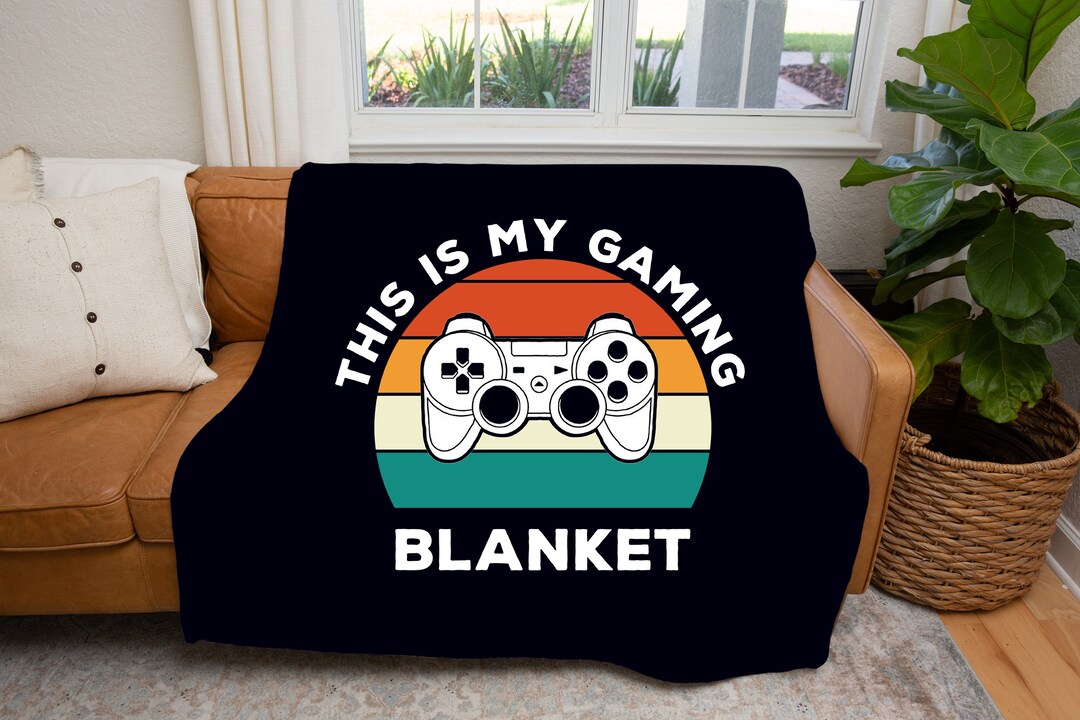 This is My Gaming Blanket Video Games Blanket Gamer Blanket Etsy