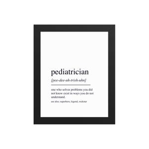 Pediatrician Printable Wall Art – Cute Medical Office Decor Gift for Child Doctors