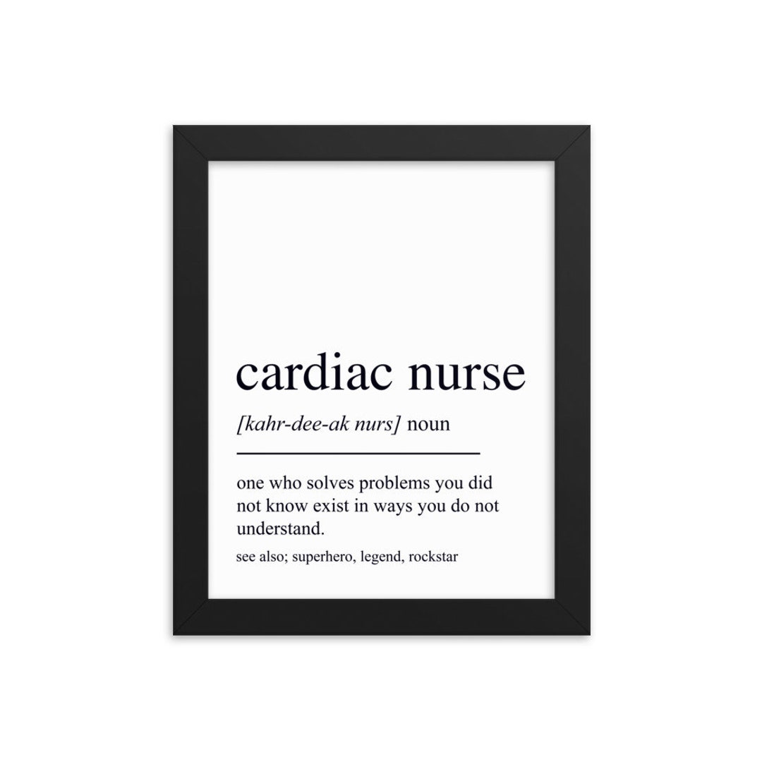 Cardiac Nurse Gift, Cardiac Nurse Wall Art, Gifts for Cardiac Nurse