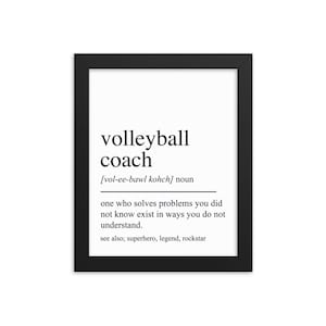Cadeau entraîneur de volley-ball, art mural entraîneur de volley-ball, cadeaux pour entraîneur de volley-ball, cadeau de retraite d'entraîneur de volley-ball, décoration murale entraîneur de volley-ball