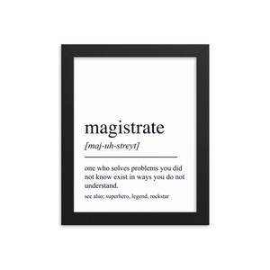 Magistraat Gift, Magistraat Wall Art, Geschenken voor Magistraat, Magistraat Pensioen Cadeau, Magistraat Wall Decor, Magistraat Art Prints